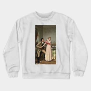 Yes Or No by Edmund Leighton Crewneck Sweatshirt